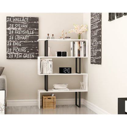 Adriana Bookcase White&Black