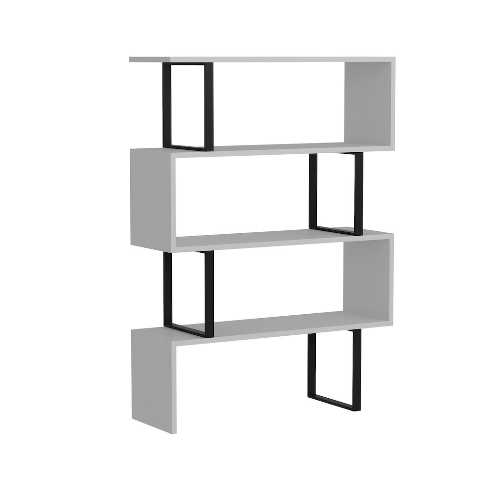 Adriana Bookcase White&Black