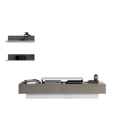 Lusi Tv Stand White&Coffee