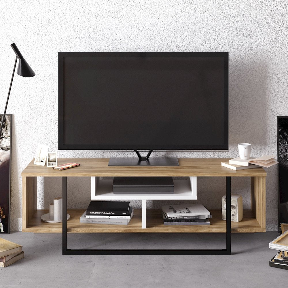 Asal 47'' Tv Stand - Oud Oak & White