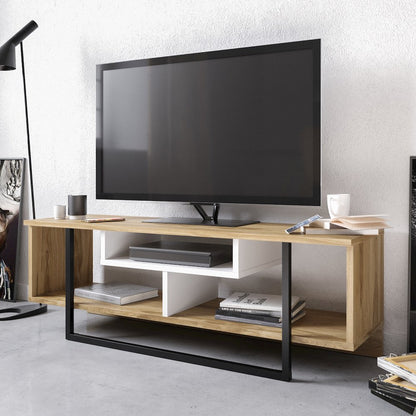 Asal 47'' Tv Stand - Oud Oak & White