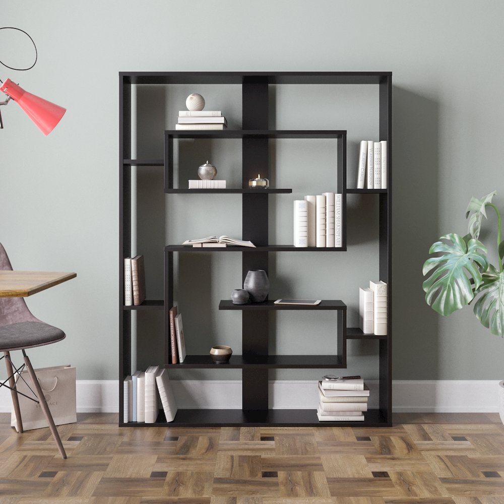 Esteban 61'' Tall Bookcase - Black