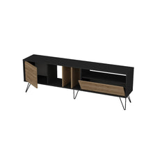 Mistico 71'' Tv Stand - Black & Walnut