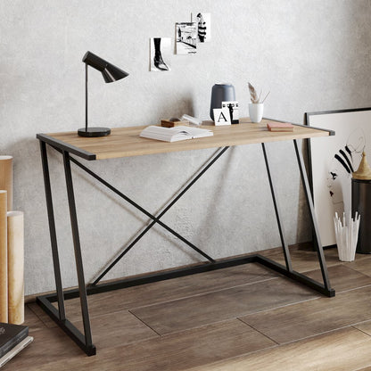 Anemon Computer Desk - Black&Walnut