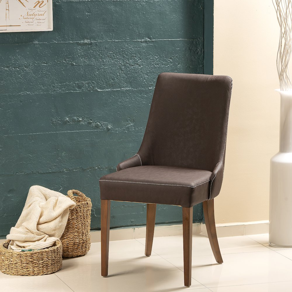 Golden Chair-Brown & Walnut