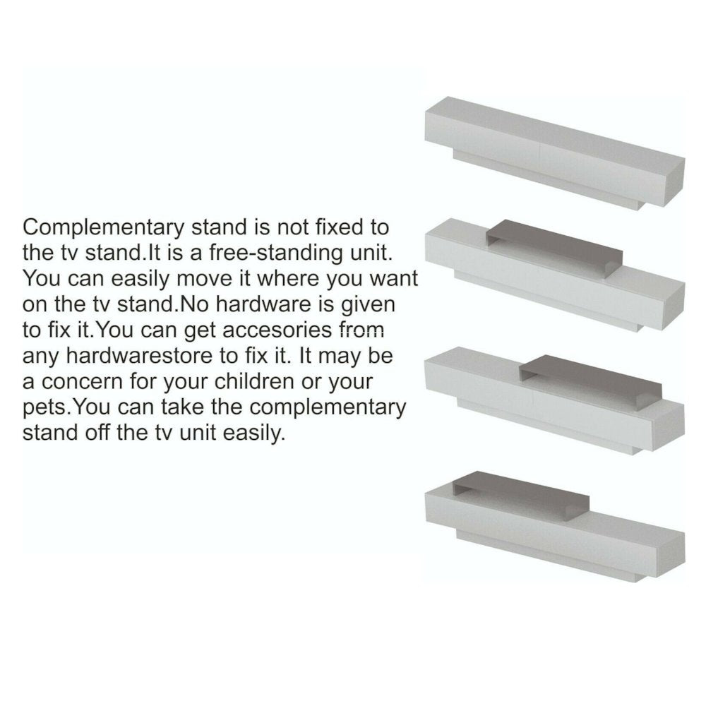Lusi Tv Stand White&Coffee