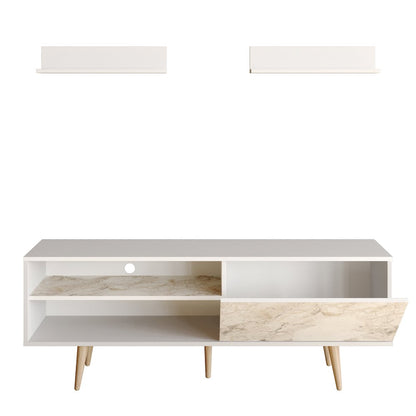 Pi Tv Stand - White & Ephesus