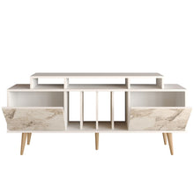 Char Tv Stand - White & Ephesus