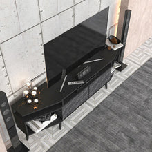 Dennis Tv Stand - Black & Bendire Marble
