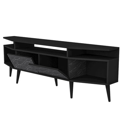 Dennis Tv Stand - Black & Bendire Marble