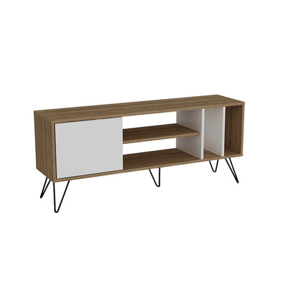 Mistico 55'' Tv Stand - Walnut & White