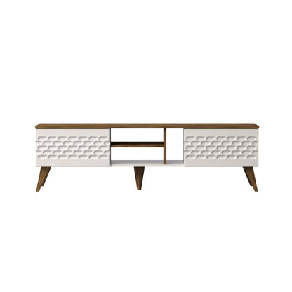 Egg Tv Stand - White & Oud Oak