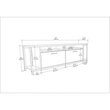 Omar Tv Stand - Sapphire Oak Black