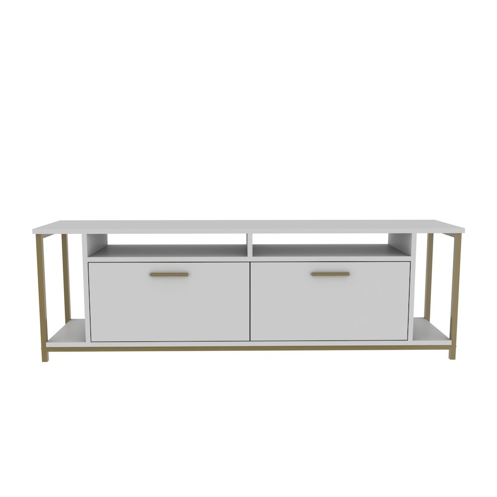 Omar Tv Stand - White Gold