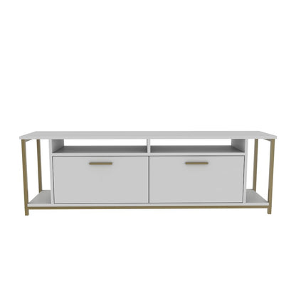 Omar Tv Stand - White Gold