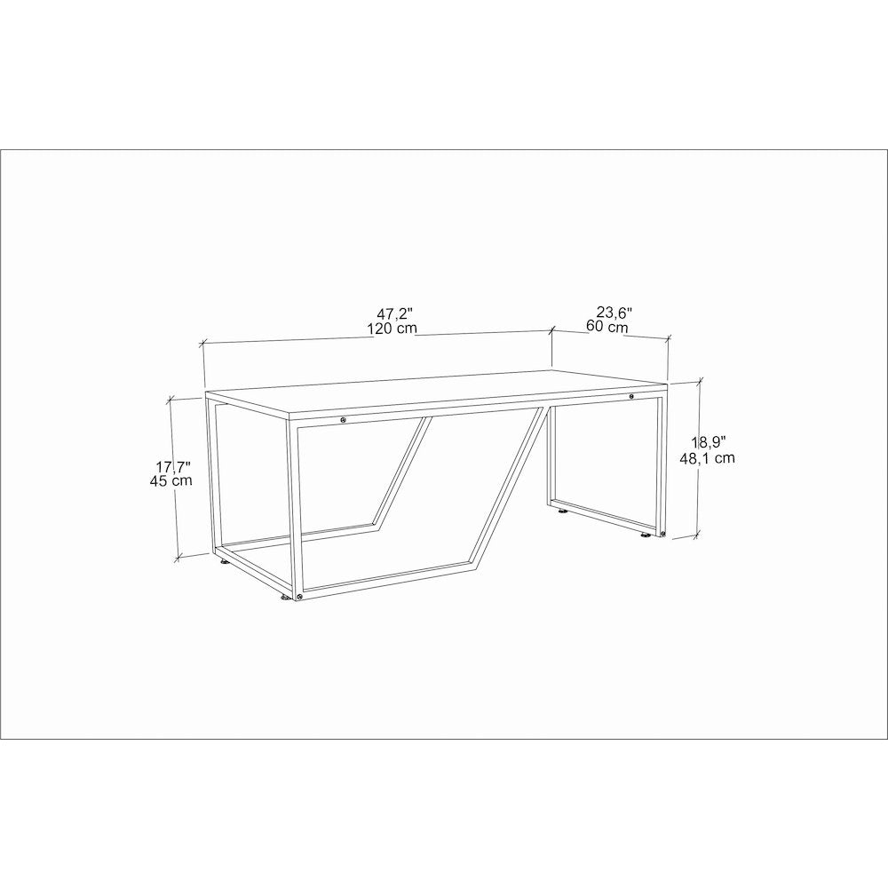 Wendy Coffee Table - Ephesus White