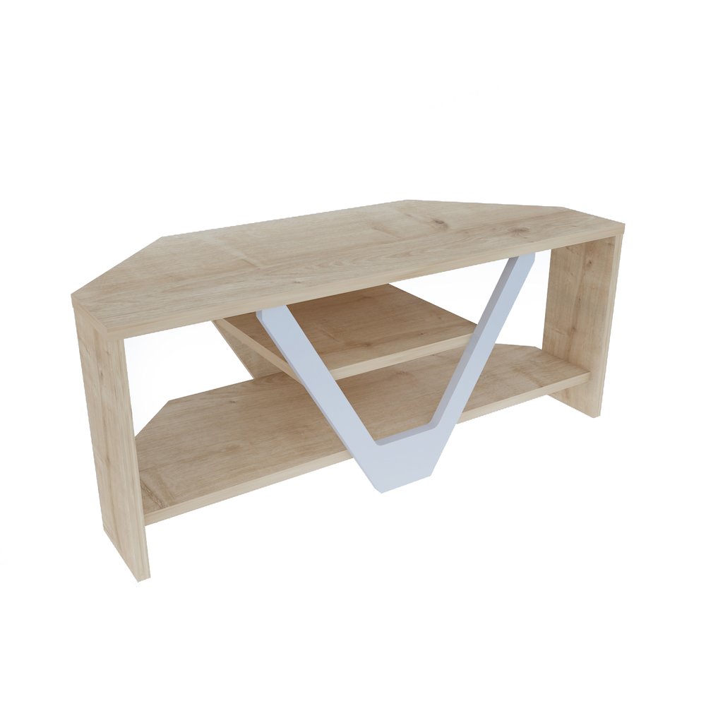 Karin Tv Stand - Sapphire Oak White