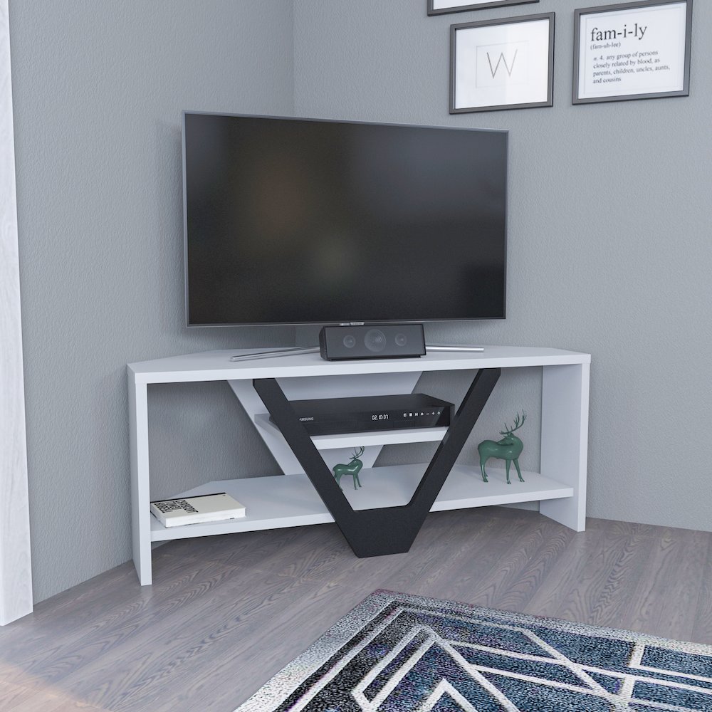 Karin Tv Stand - White Black