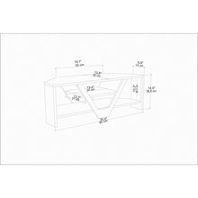Karin Tv Stand - Sapphire Oak White