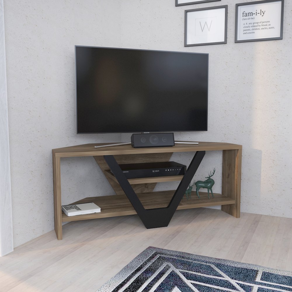 Karin Tv Stand - Walnut Black