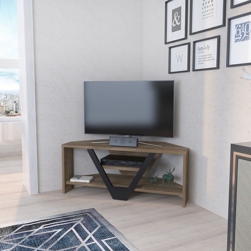Karin Tv Stand - Walnut Black