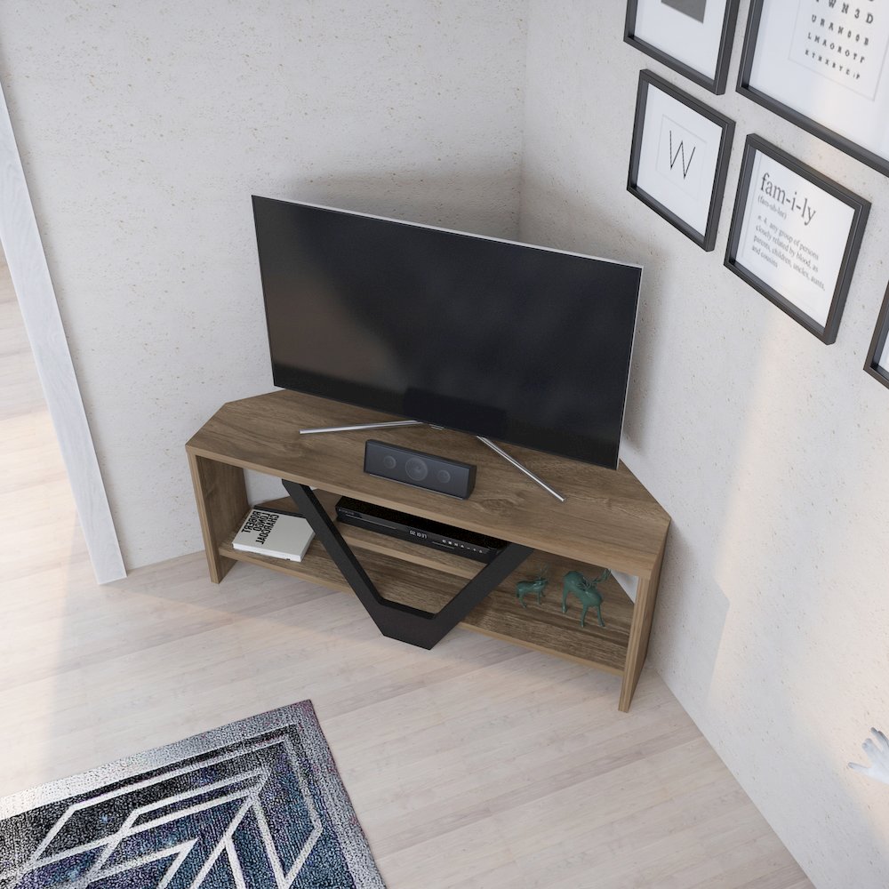 Karin Tv Stand - Walnut Black