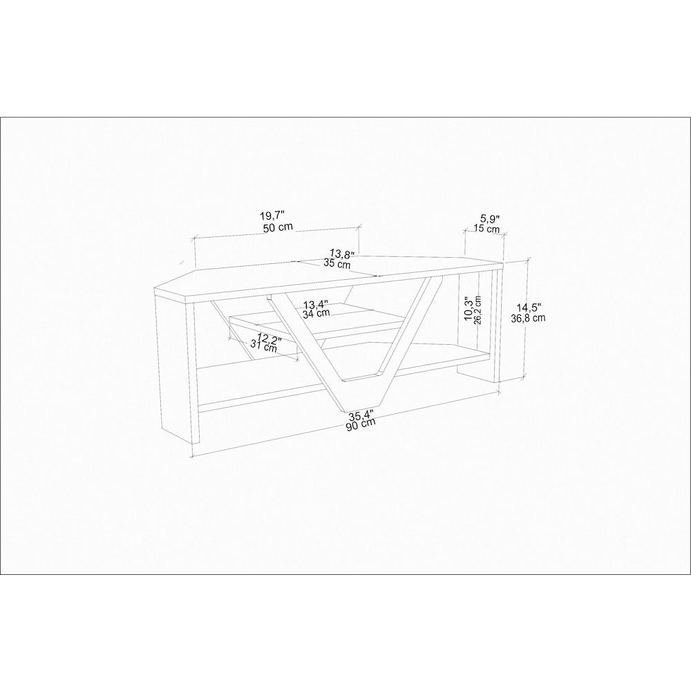 Karin Tv Stand - Walnut Black