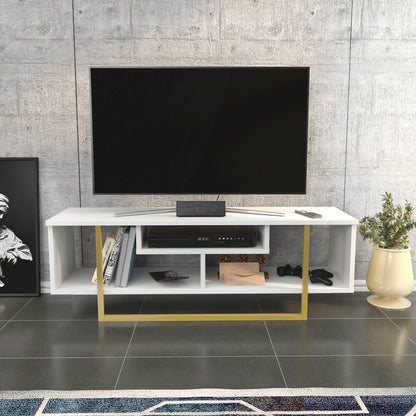 Asal 47" Tv Stand - White Gold