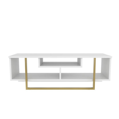 Asal 47" Tv Stand - White Gold