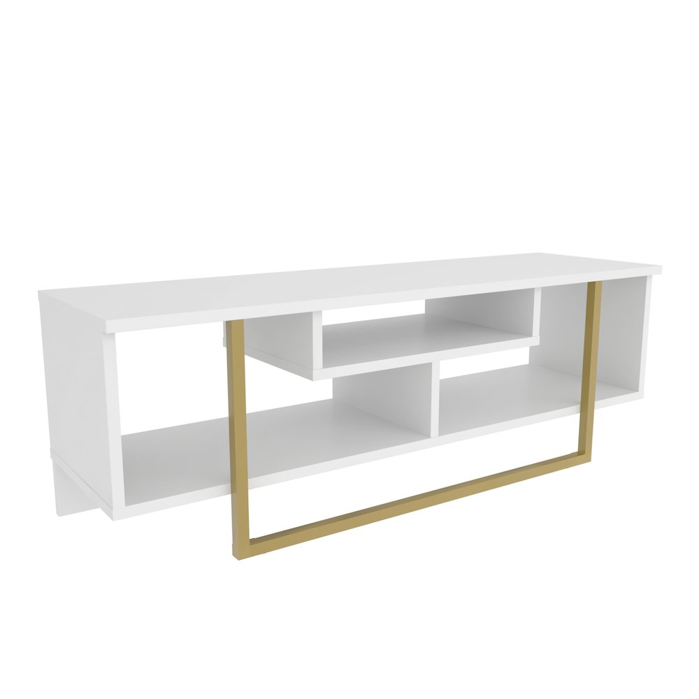 Asal 47" Tv Stand - White Gold