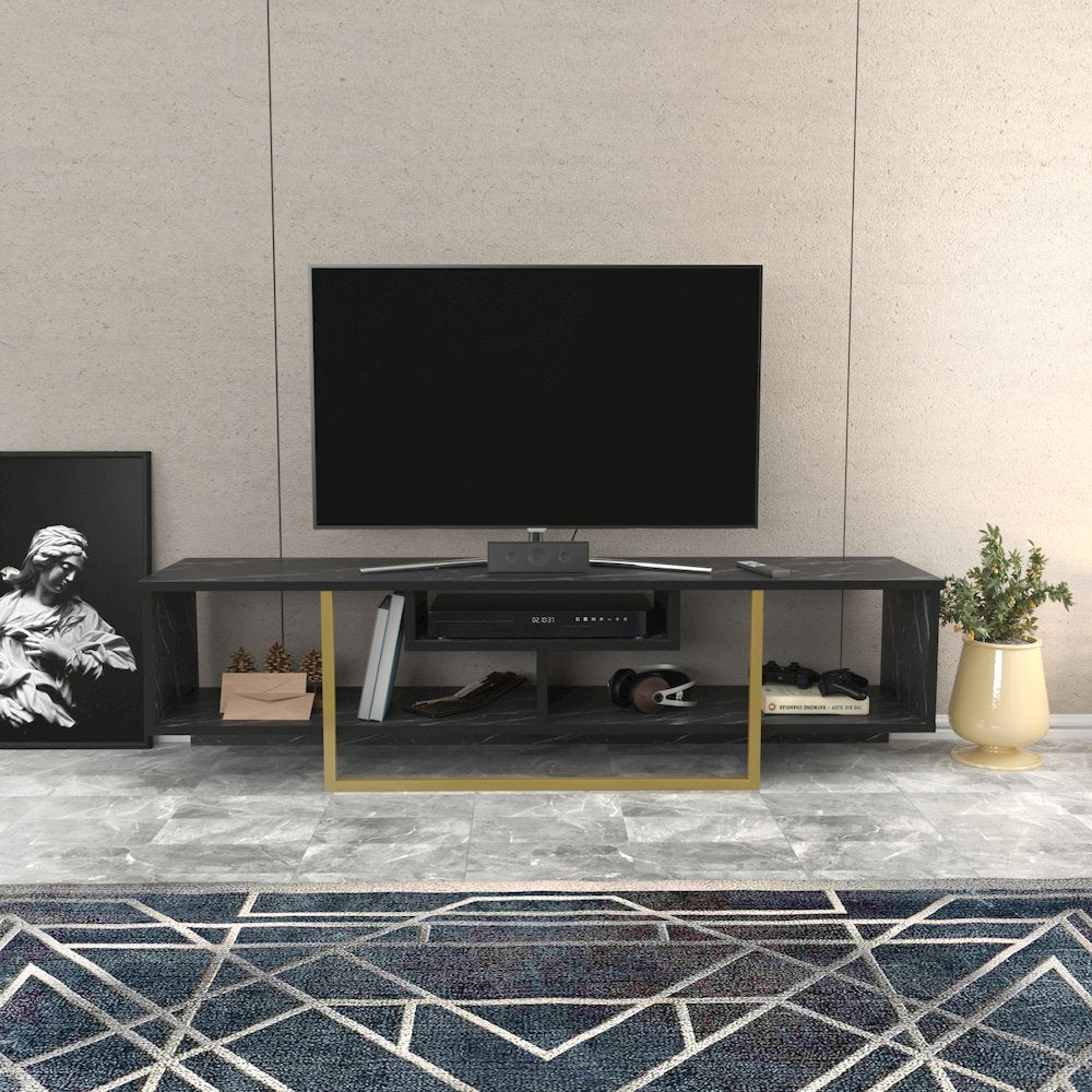 Asal 59" Tv Stand - Bendire Gold