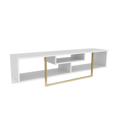 Asal 59" Tv Stand - White Gold