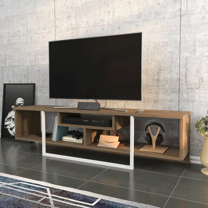 Asal 59" Tv Stand - Walnut White