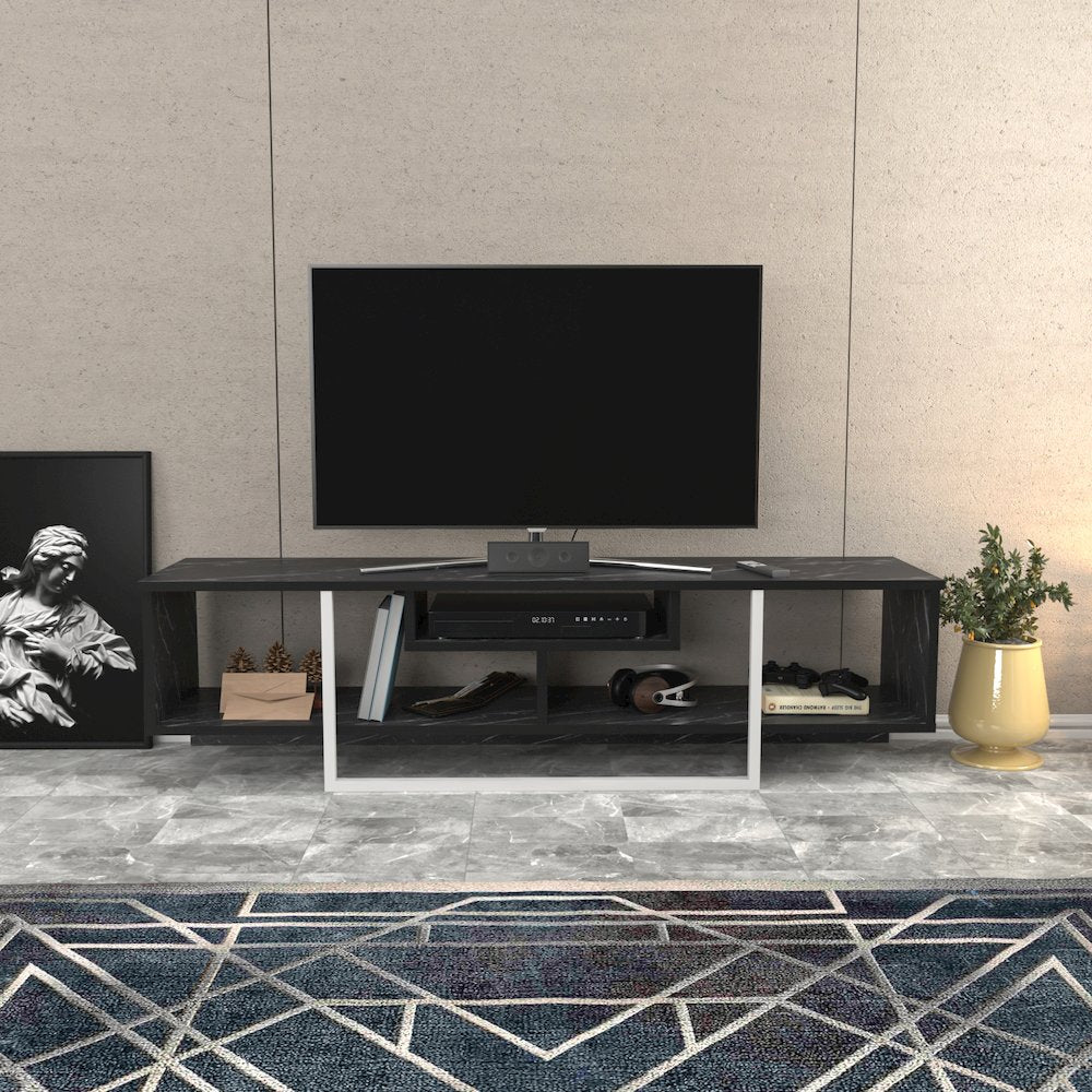 Asal 59" Tv Stand - Bendire White