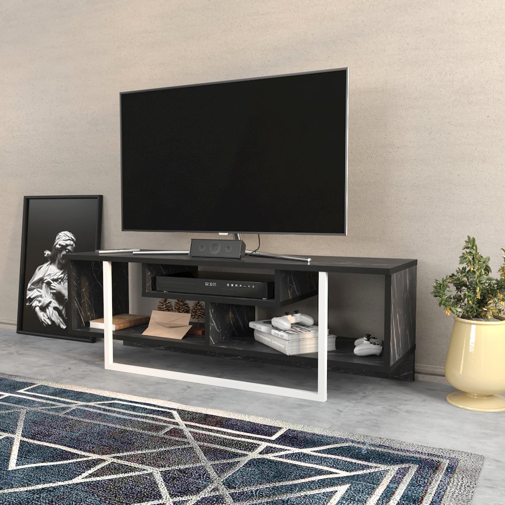 Asal 47" Tv Stand - Bendire White