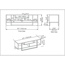 Asal 47" Tv Stand - Bendire White