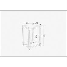 Zenas Side End Table - Ephesus Gold