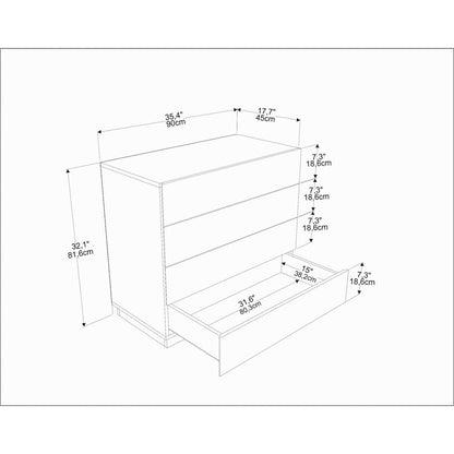 Lines Dresser White