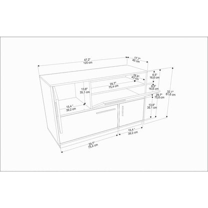 Mares Sideboard White Walnut