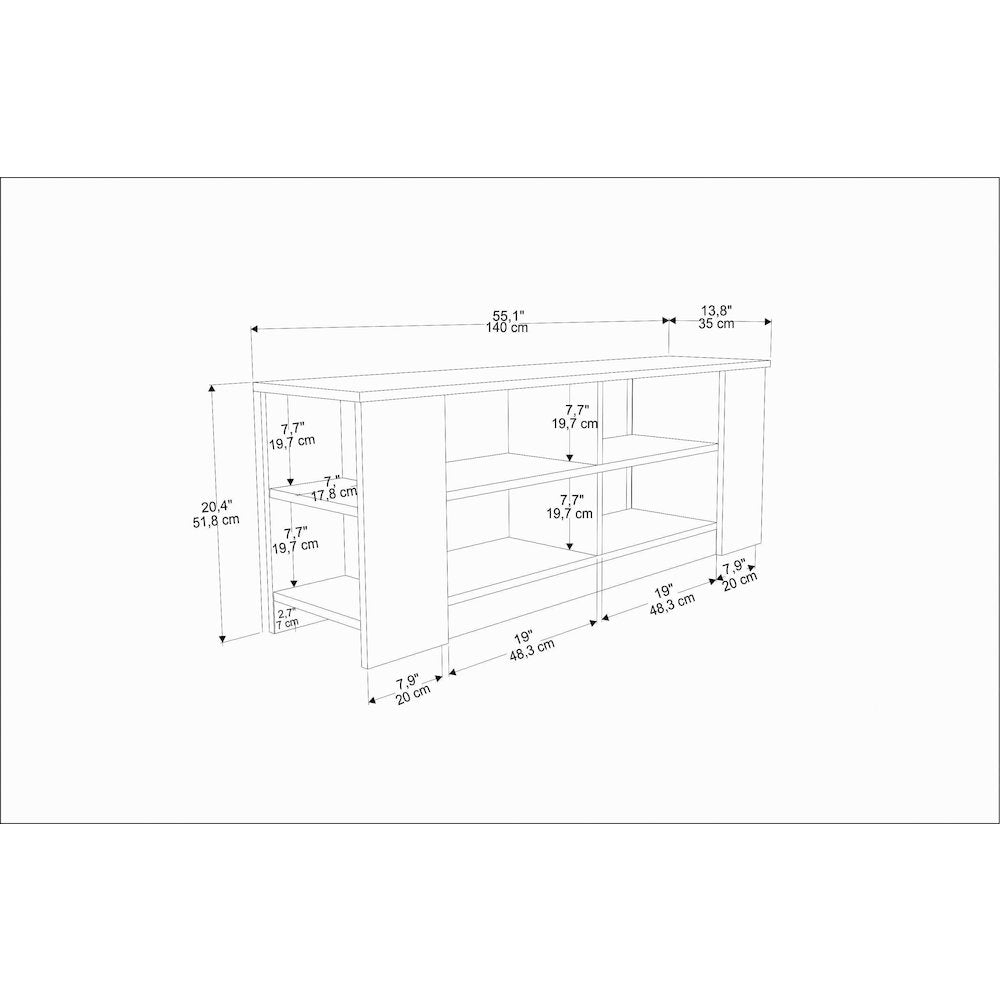 Space Tv Stand Sapphire Oak