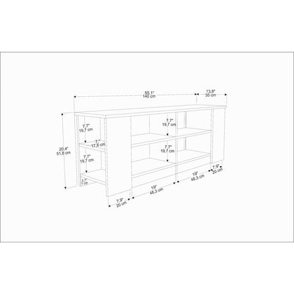 Space Tv Stand Sapphire Oak