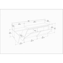 Zonas Tv Stand Walnut White