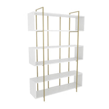 Bruti Bookcase White Gold