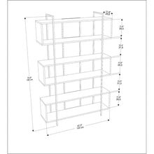 Bruti Bookcase Anthracite Gold