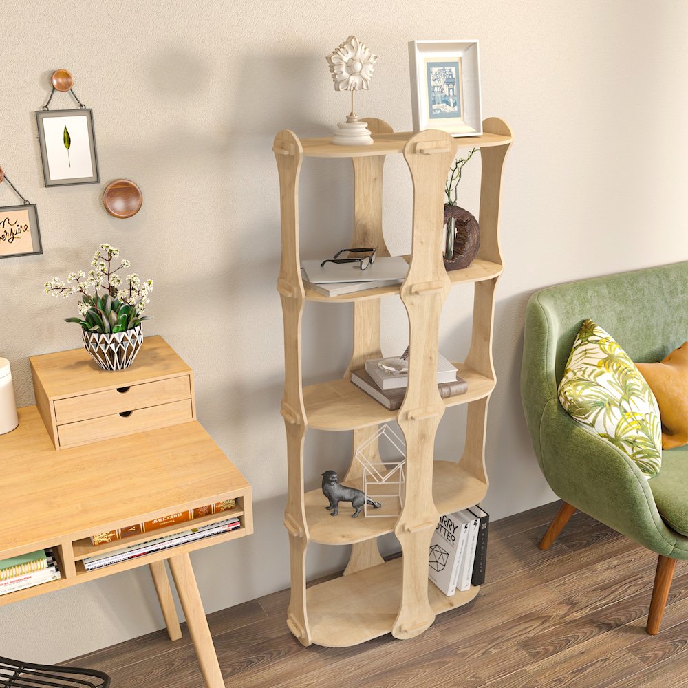 Ayzi Bookshelf Sapphire Oak