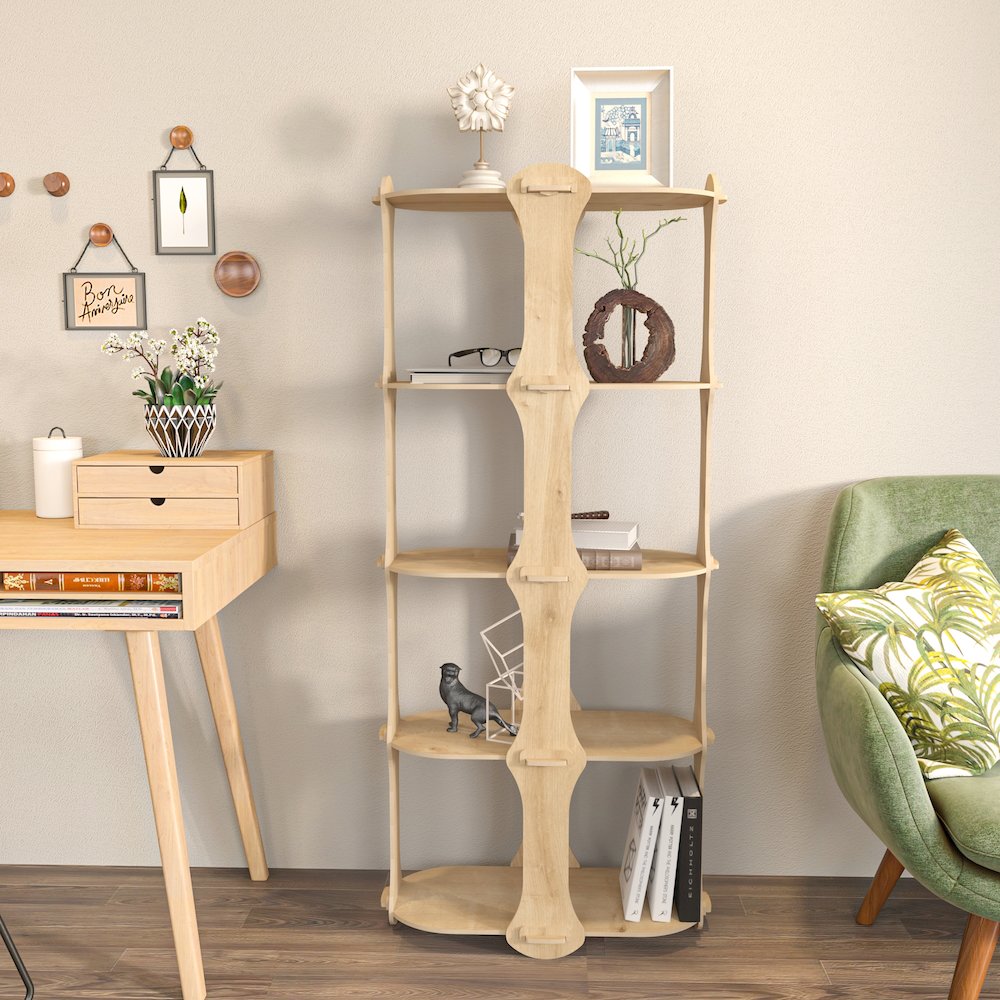Ayzi Bookshelf Sapphire Oak