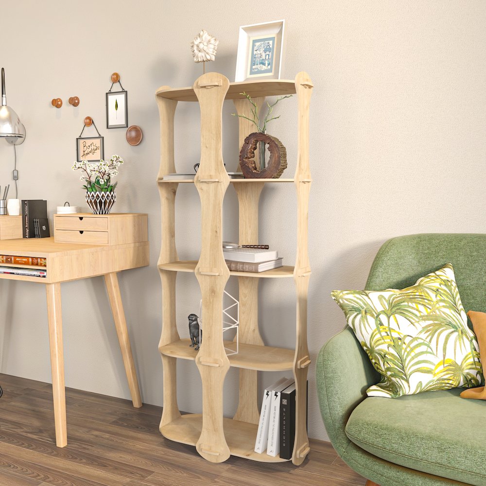 Ayzi Bookshelf Sapphire Oak