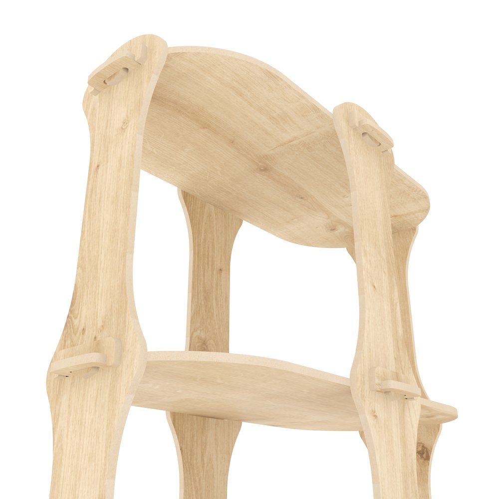 Ayzi Bookshelf Sapphire Oak