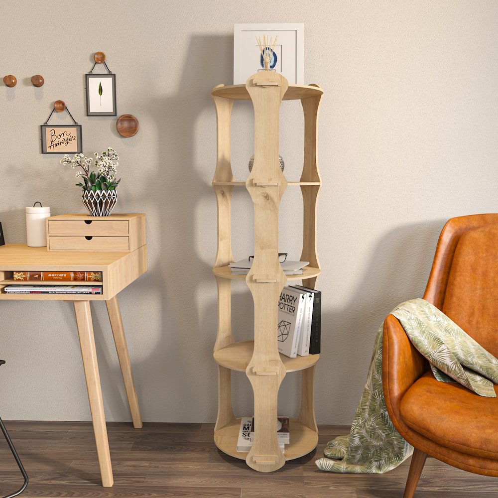 Yuvar Bookshelf Sapphire Oak