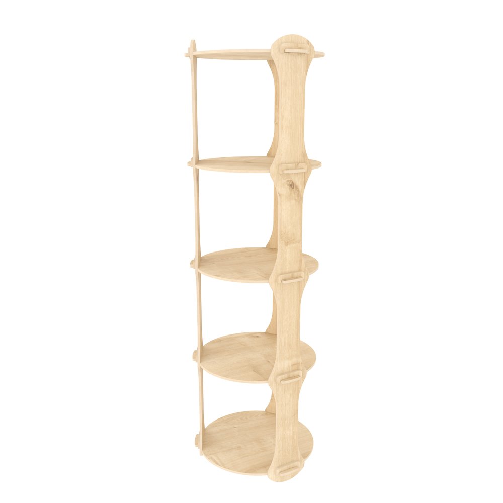 Yuvar Bookshelf Sapphire Oak